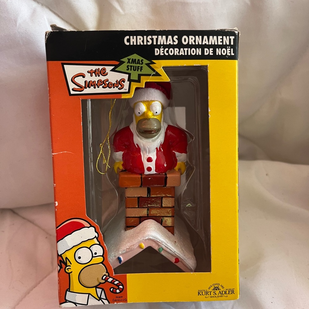 The Simpsons Christmas Ornament - Red and White
